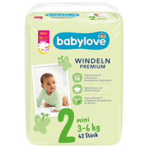 BABYLOVE pelene premium 2 mini 42kom