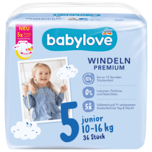 BABYLOVE pelene premium 5 junior 36kom