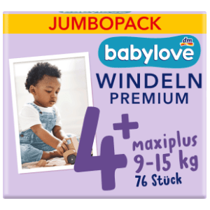 BABYLOVE pelene premium JP 4+ maxiplus 76kom