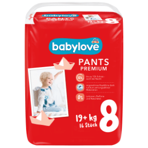 BABYLOVE pelene premium pants 8 16kom