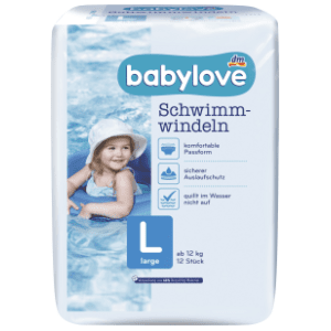 BABYLOVE pelene za plivanje L large 12kom