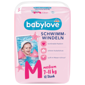 BABYLOVE pelene za plivanje M medium 12kom