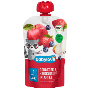 BABYLOVE voćna kašica jagoda borovnica jabuka 100g