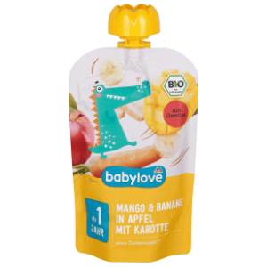 BABYLOVE kašica mango banana u jabuci sa šargarepom 100g
