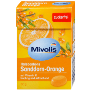 Bombone za grlo MIVOLIS pasji trn i pomorandža 50g