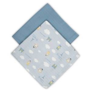 CANPOL BABIES tetra pelena muslin bonjour Paris plave 2kom
