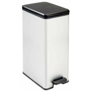 CURVER kanta za smeće slim silver 40l