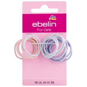 Dečije gumice za kosu EBELIN pastelne boje 15kom