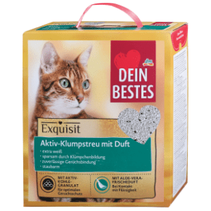DEIN BESTES pesak za mačke sa aktivnim ugljem i aloe verom 6l