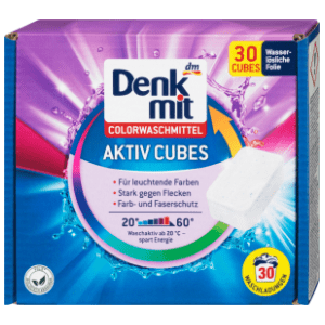 DENKMIT Aktiv cubes kockice deterdženta za obojen veš 30kom