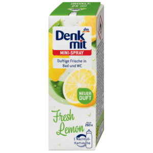 DENKMIT dopuna za mini osveživač u spreju fresh lemon 25ml