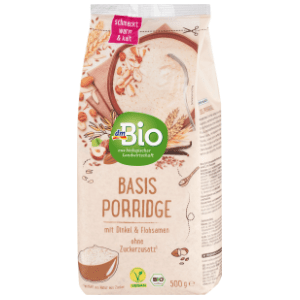 Pahuljice DM BIO Basis porridge kaša sa speltom i psilijumom 500g