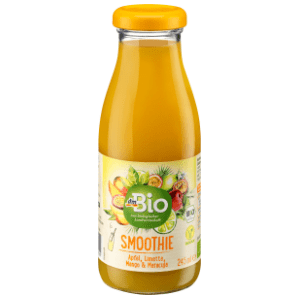 DM BIO Smoothie jabuka limeta mango marakuja belo grožđe 245ml