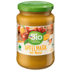 DM BIO voćni pire jabuka i mango 360g