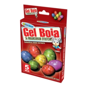 Gel boja sa mramornim efektom PANGRAF 5kom + rukavice