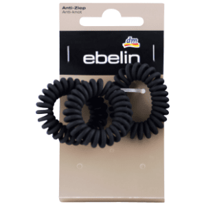 Gumica za kosu EBELIN spiralna crna 3kom