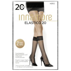 INNAMORE Elastico dokolenice 20den crne univerzalne