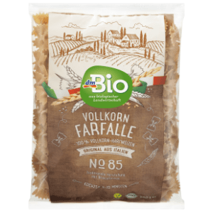 Integralna testenina DM BIO Farfalle mašnice 500g