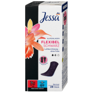 JESSA Normal fleksibilni dnevni ulošci crni 28kom