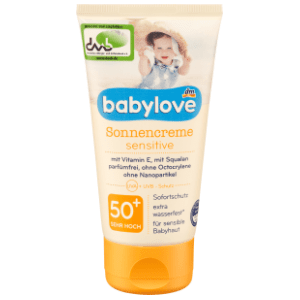 Krema za sunčanje BABYLOVE Sensitive SPF50+ 75ml