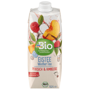 Ledeni beli čaj DM BIO breskva malina 500ml
