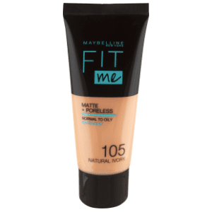 MAYBELLINE Fit me matte tečni puder 105 natural ivory 30ml