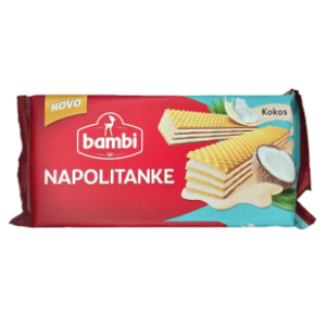 Napolitanke BAMBI kokos 185g