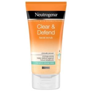 NEUTROGENA piling za lice clear & defend 150ml