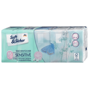 Papirne maramice SOFT&SICHER sensitive 4sloja 15kom