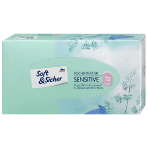 Papirne maramice SOFT&SICHER sensitive kutija 3sloja 72kom