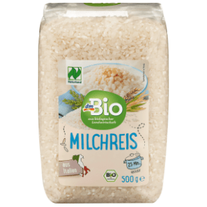 Pirinač DM BIO za sutlijaš beli okruglo zrno 500g