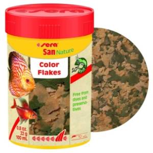 SERA Sun nature color flakes hrana za ribice za boju 100ml