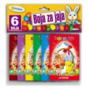 Set boja za uskršnja jaja PANGRAF 6kom