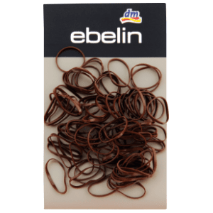 Silikonske gumice za kosu EBELIN mini braon 250kom