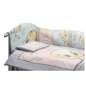STEFAN posteljina sa ogradicom za bebe Tweety
