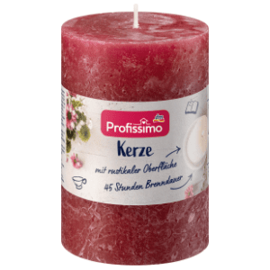 Sveća PROFISSIMO rustična bordo 100/68 1kom
