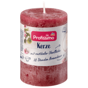 Sveća PROFISSIMO rustična bordo 80/58 1kom