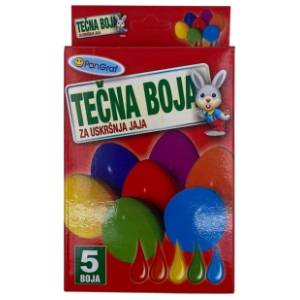 Tečna boja za uskršnja jaja PANGRAF 5kom