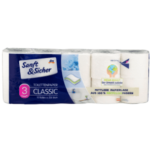 Toalet papir SANFT&SICHER classic 3sloja 10kom