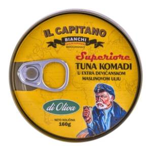 Tunjevina IL CAPITANO komadi u maslinovom ulju 160g