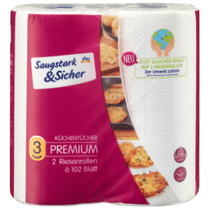 Ubrus SAUGSTARK&SICHER Premium 3sloja 2kom