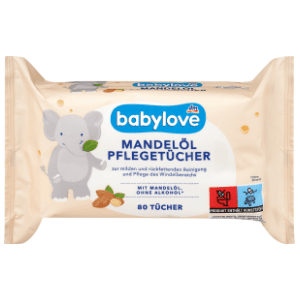 Vlažne maramice BABYLOVE bademovo ulje 80kom