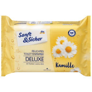 Vlažni toalet papir SANFT&SICHER deluxe kamilica 50kom