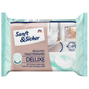 Vlažni toalet papir SANFT&SICHER deluxe sensitive 50kom