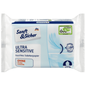 Vlažni toalet papir SANFT&SICHER ultra sensitive 50kom