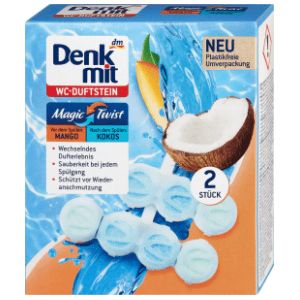 WC kamen DENKMIT magic twist mango i kokos 2x48g