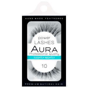 AURA Power lashes veštačke trepavice 10 slightly nightly