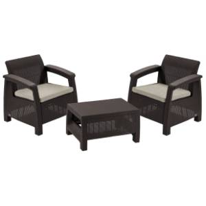 Baštenski set KETER Corfu weekend CU 258953 braon