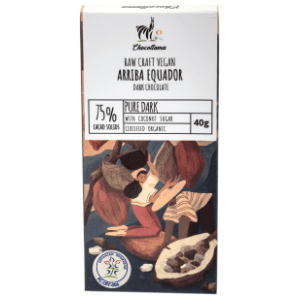Čokolada CHOCOLLAMA Arriba equador crna 75% kakao 40g