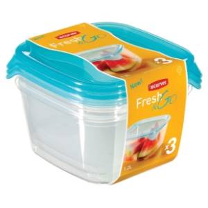 CURVER set kutija za hranu Fresh & go 3x1,2l plavi
